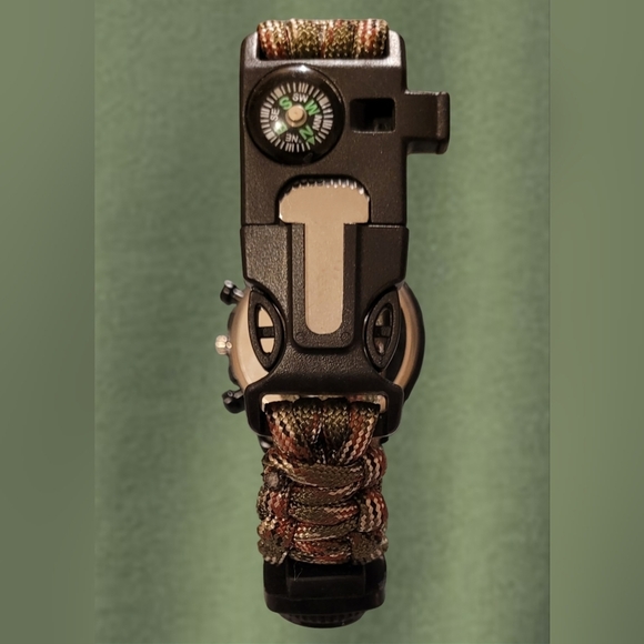 BRAND NEW SWISS ARMY 6 IN 1 PARACORD SURVIVAL/TACTICAL WRIST WATCH - Picture 6 of 10